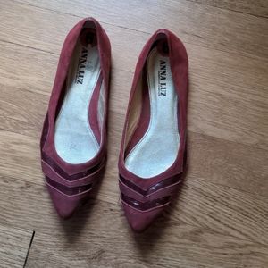 Anna Luz red flats, size 6